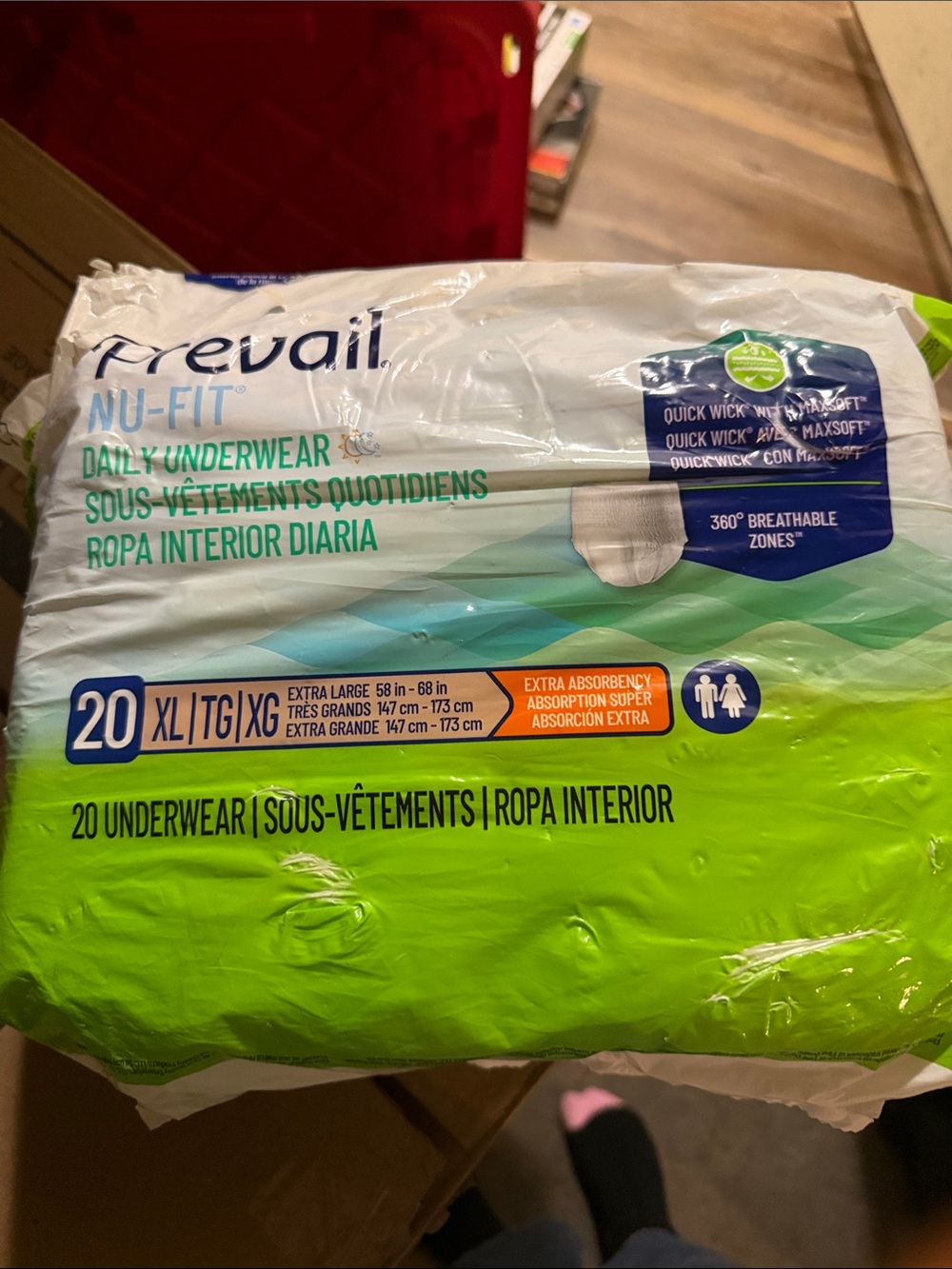Nu-Fit Daily Underwear XL - Green Pack